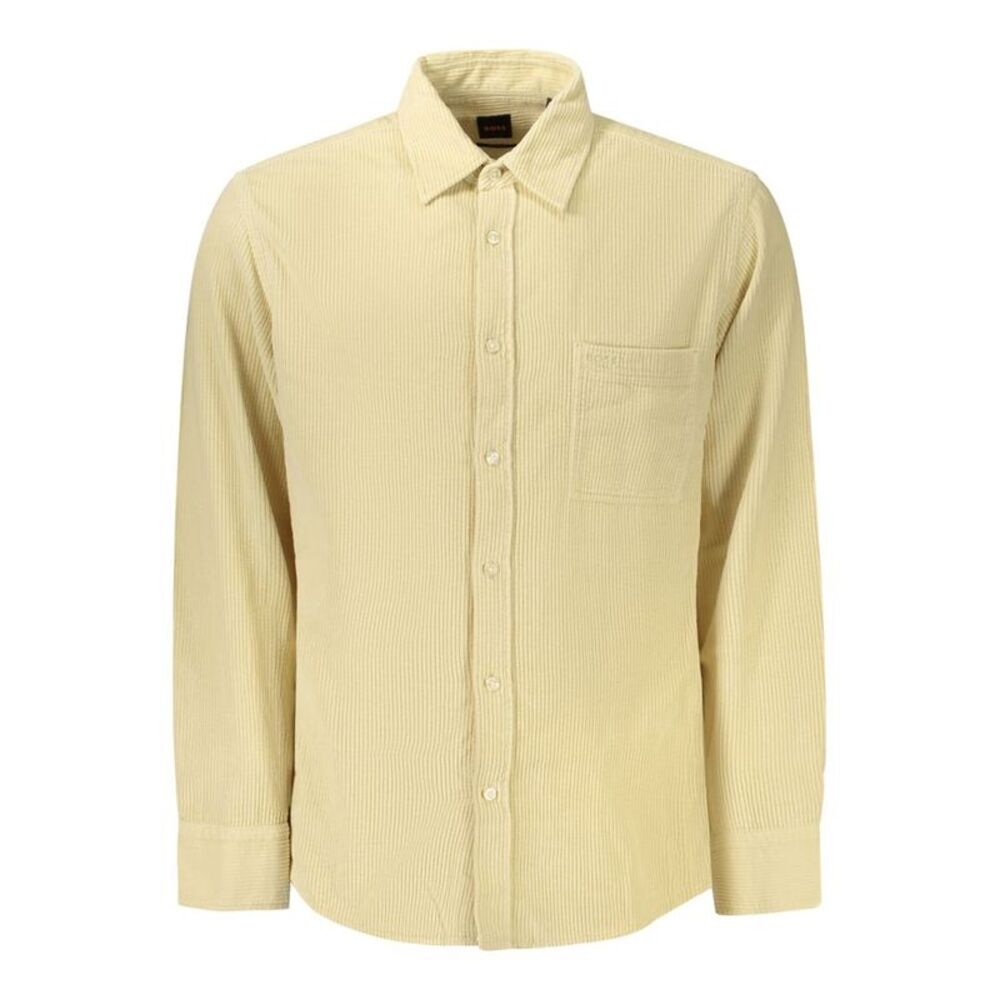 Hugo Boss Beige Cotton Mens Men's Shirt